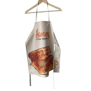 SALE! Honey Comb Lightweight Burlap Novelty Apron OS NEW